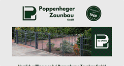 Desktop Screenshot of poppenheger-zaunbau.de