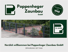 Tablet Screenshot of poppenheger-zaunbau.de